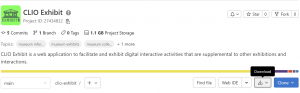 CLIO Exhibit GitLab Download Button.png